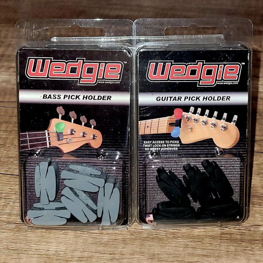 WEDGIE 10pc Bundle: 5 Guitar Pick Holders & 5 Bass Pick Holders / The Original!